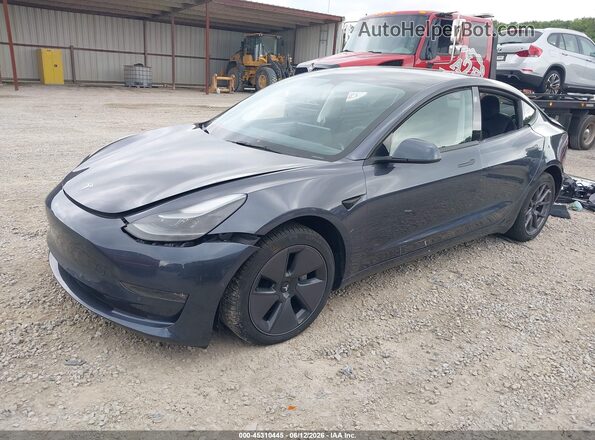 5YJ3E1EB9NF341968 2022 TESLA MODEL 3 Серый Передняя левая четверть