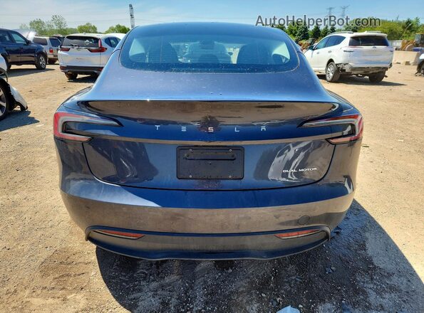 5YJ3E1EB9RF794722 2024 TESLA MODEL Gray Vista trasera