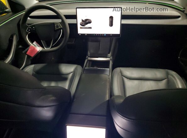 5YJ3E1EB9RF814712 2024 TESLA MODEL Black Вид панелі приладів