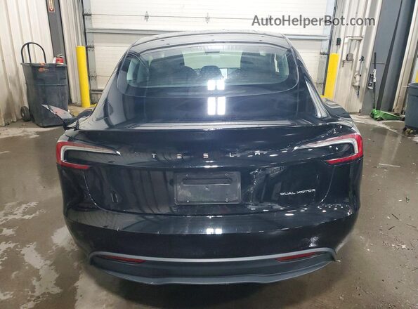 5YJ3E1EB9RF814712 2024 TESLA MODEL Black Вид ззаду