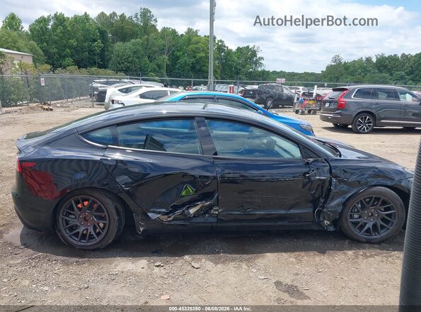 5YJ3E1EB9SF906618 2025 TESLA MODEL 3 Black Սալոնի հետևի տեսք