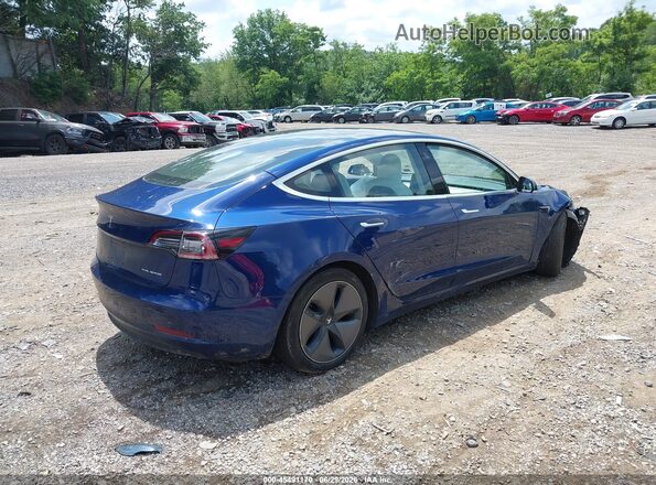 5YJ3E1EBXJF075175 2018 TESLA MODEL 3 Dark Blue Rear right