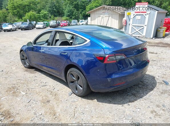 5YJ3E1EBXJF075175 2018 TESLA MODEL 3 Dark Blue Rear left
