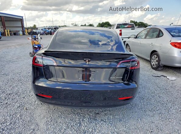 5YJ3E1EBXJF088170 2018 TESLA MODEL Black Հետևի տեսք