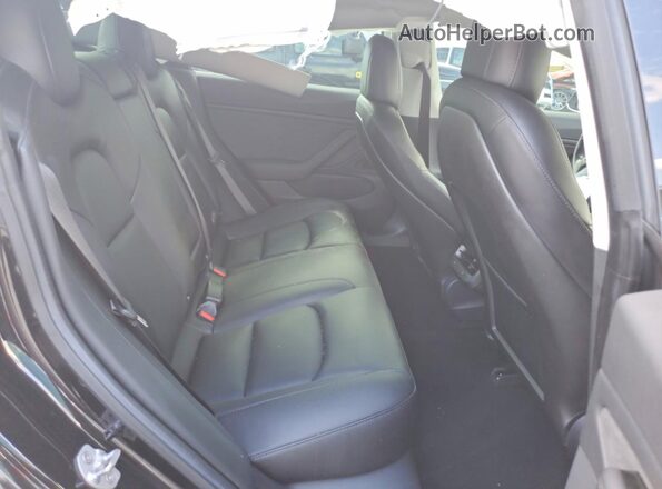 5YJ3E1EBXJF088170 2018 TESLA MODEL Black Հետևի նստատեղերի տեսք