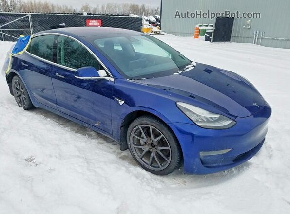 5YJ3E1EBXJF107719 2018 TESLA MODEL Blue Front right