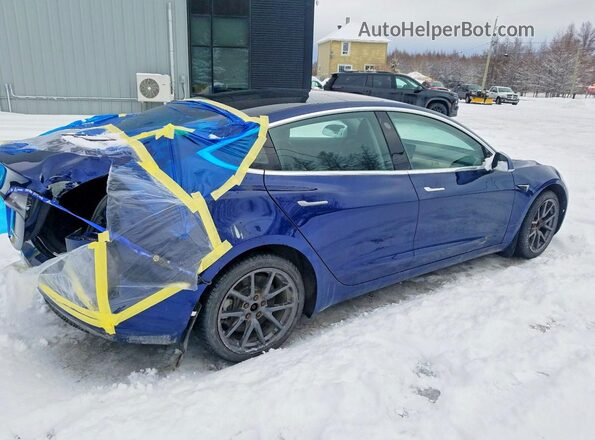 5YJ3E1EBXJF107719 2018 TESLA MODEL Blue Rear right