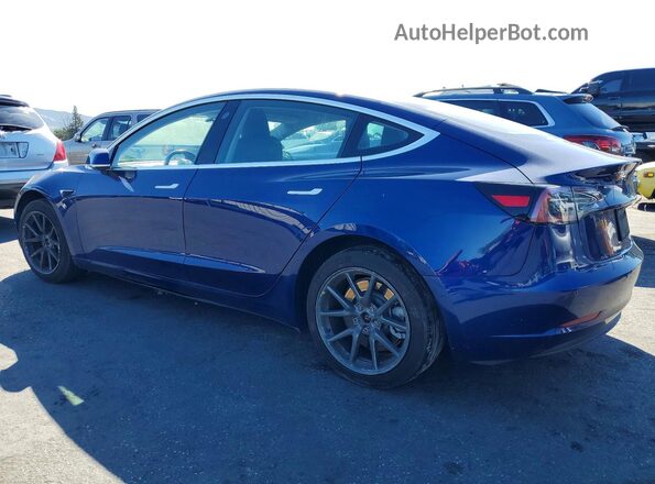 5YJ3E1EBXKF210821 2019 TESLA MODEL Blue Rear left