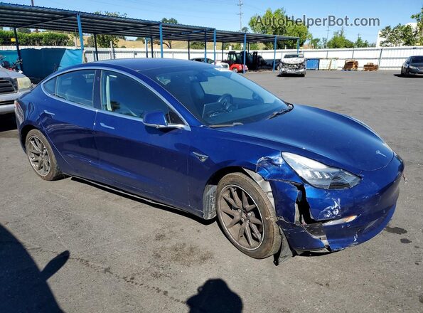 5YJ3E1EBXKF210821 2019 TESLA MODEL Blue Front right