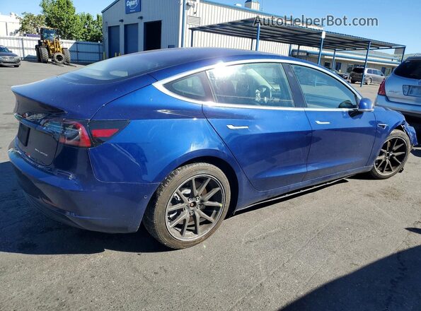 5YJ3E1EBXKF210821 2019 TESLA MODEL Blue Rear right