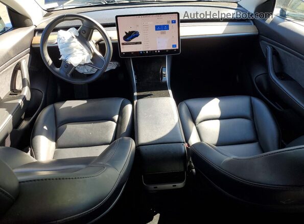 5YJ3E1EBXKF210821 2019 TESLA MODEL Blue Dashboard view
