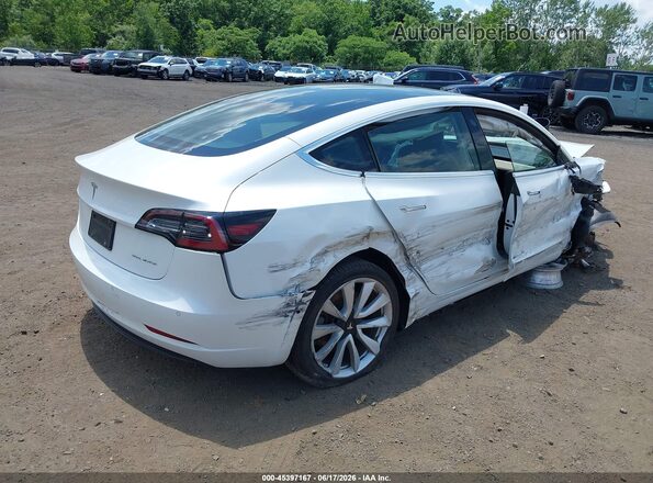 5YJ3E1EBXKF390186 2019 TESLA MODEL 3 White Trasero derecho