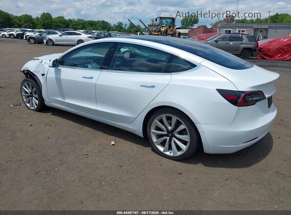 5YJ3E1EBXKF390186 2019 TESLA MODEL 3 White Trasero izquierdo