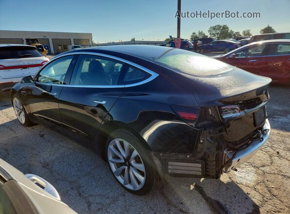 5YJ3E1EBXKF453335 2019 TESLA MODEL Black უკანა მარცხენა