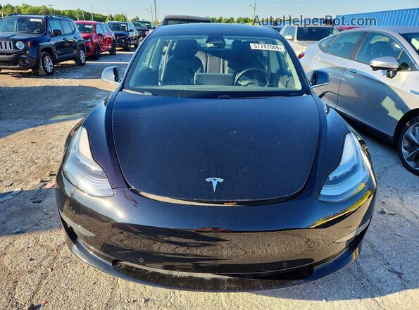 5YJ3E1EBXKF453335 2019 TESLA MODEL Black წინა ხედი