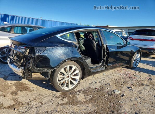 5YJ3E1EBXKF453335 2019 TESLA MODEL Black უკანა მარჯვენა