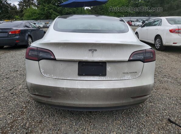 5YJ3E1EBXLF665914 2020 TESLA MODEL White Հետևի տեսք