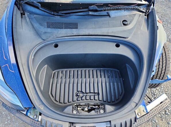 5YJ3E1EBXMF005941 2021 TESLA MODEL Blue Вид задньої частини салону