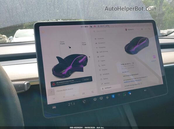 5YJ3E1EBXMF085869 2021 TESLA MODEL 3 Серый 