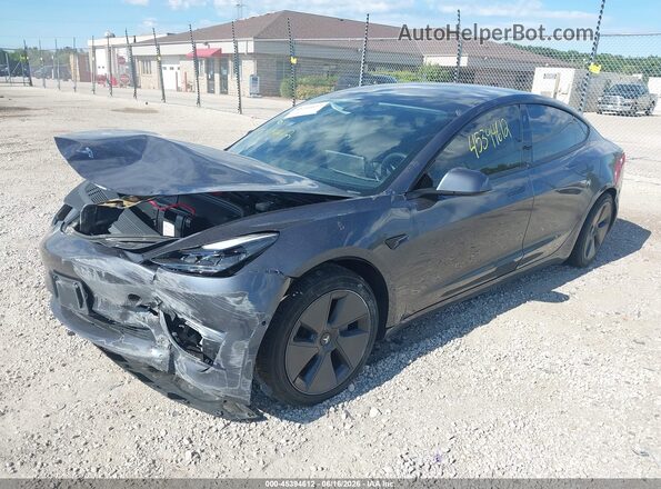 5YJ3E1EBXMF914956 2021 TESLA MODEL 3 Gray Przód lewy