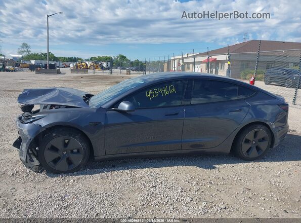 5YJ3E1EBXMF914956 2021 TESLA MODEL 3 Gray Widok zestawu wskaźników
