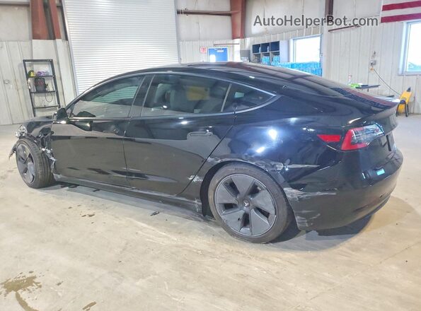 5YJ3E1EBXMF925164 2021 TESLA MODEL Black Trasero izquierdo