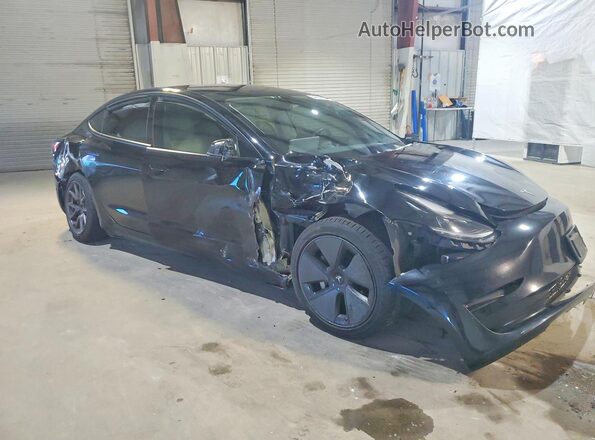 5YJ3E1EBXMF925164 2021 TESLA MODEL Black Delantero derecho