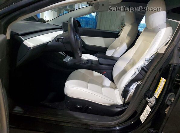 5YJ3E1EBXMF925164 2021 TESLA MODEL Black Vista interior delantera