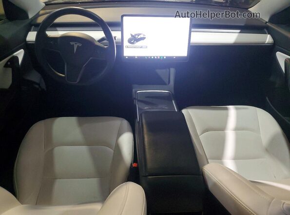 5YJ3E1EBXMF925164 2021 TESLA MODEL Black Vista del salpicadero