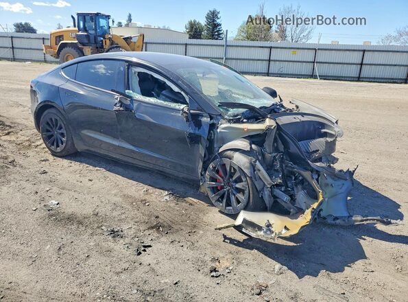 5YJ3E1EBXMF980200 2021 TESLA MODEL Black წინა მარჯვენა