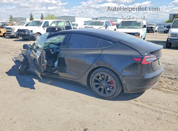 5YJ3E1EBXMF980200 2021 TESLA MODEL Black უკანა მარცხენა