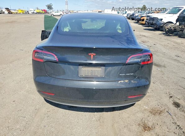 5YJ3E1EBXMF980200 2021 TESLA MODEL Black უკანა ხედი