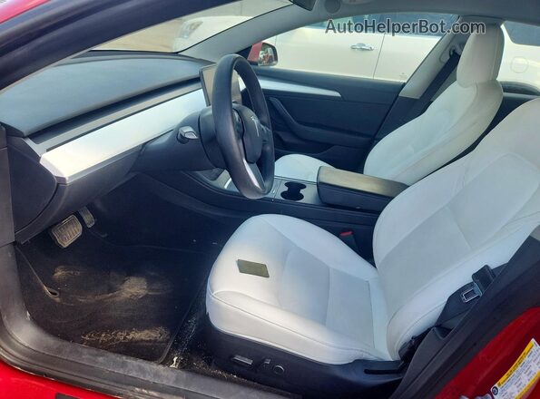 5YJ3E1EBXNF102834 2022 TESLA MODEL Red Սալոնի դիմացի տեսք