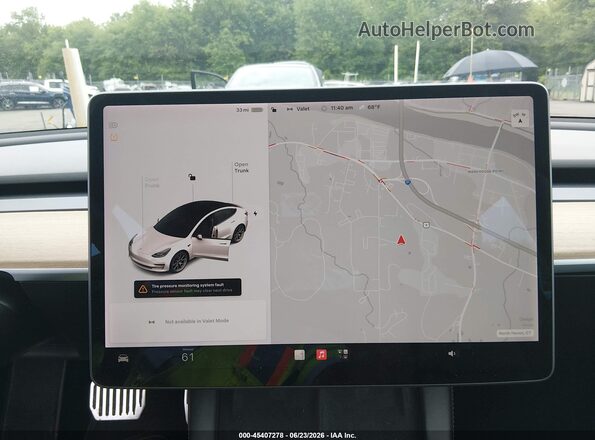 5YJ3E1EBXNF121948 2022 TESLA MODEL 3 White 