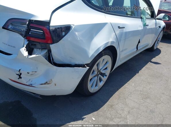5YJ3E1EBXNF246660 2022 TESLA MODEL 3 White 