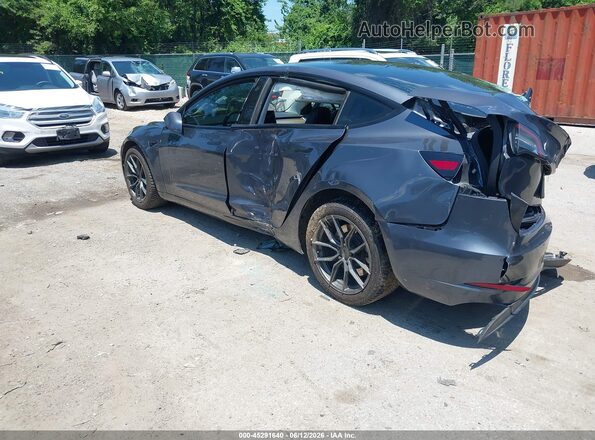 5YJ3E1EBXNF263149 2022 TESLA MODEL 3 Gray Rear left