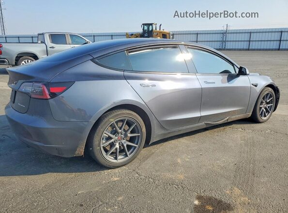 5YJ3E1EBXPF387876 2023 TESLA MODEL Серый Задняя правая четверть