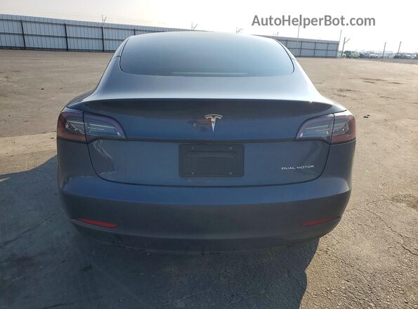 5YJ3E1EBXPF387876 2023 TESLA MODEL Серый Вид сзади
