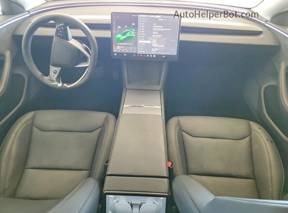 5YJ3E1EBXSF055168 2025 TESLA MODEL Gray წინა პანელის ხედი