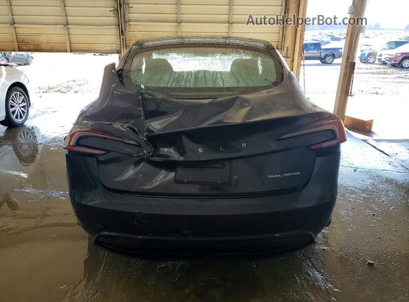 5YJ3E1EBXSF055168 2025 TESLA MODEL Gray უკანა ხედი