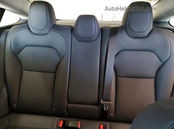 5YJ3E1EBXSF055168 2025 TESLA MODEL Gray უკანა სავარძლების ხედი