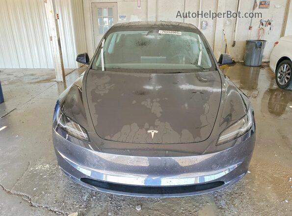 5YJ3E1EBXSF055168 2025 TESLA MODEL Gray წინა ხედი