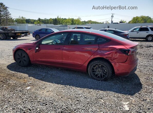 5YJ3E1EBXSF943774 2025 TESLA MODEL Red Հետևի ձախ