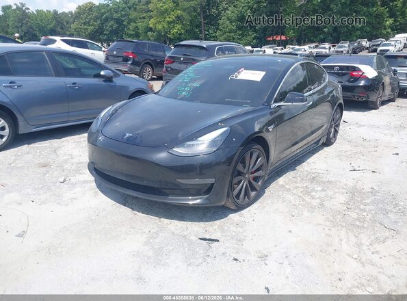 5YJ3E1EC0LF603477 2020 TESLA MODEL 3 Black Przód lewy