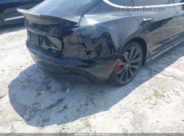 5YJ3E1EC0LF603477 2020 TESLA MODEL 3 Black Widok z przodu