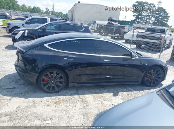 5YJ3E1EC0LF603477 2020 TESLA MODEL 3 Black Widok wnętrza z tyłu
