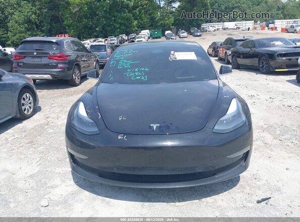 5YJ3E1EC0LF603477 2020 TESLA MODEL 3 Black Widok zestawu wskaźników