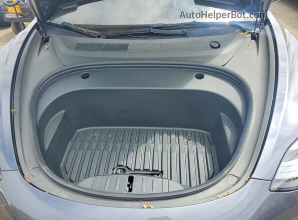 5YJ3E1EC0MF093116 2021 TESLA MODEL Gray Սալոնի հետևի տեսք