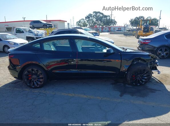 5YJ3E1EC1PF669929 2023 TESLA MODEL 3 Black Widok wnętrza 360 stopni