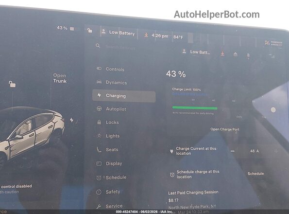 5YJ3E1EC2LF784243 2020 TESLA MODEL 3 White 